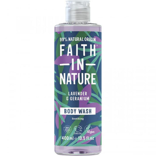 Faith In Nature BodyWash Lavender Geranium 400ml