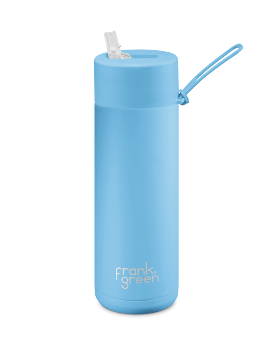 Frank Green 20oz Ceramic Reusable Bottle - Sky Blue (595ml)