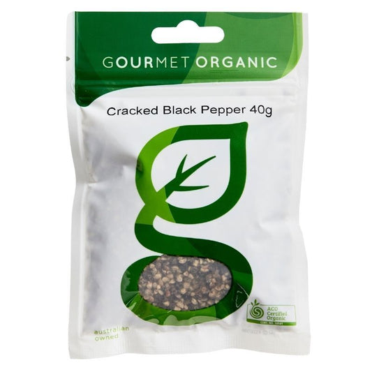 Gourmet Organic Pepper Cracked 40g