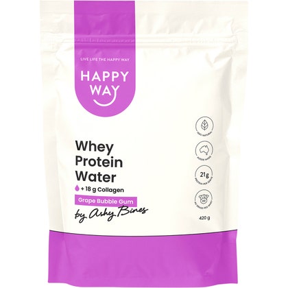 Happy Way Whey Water Grape Bubble Gum 420g