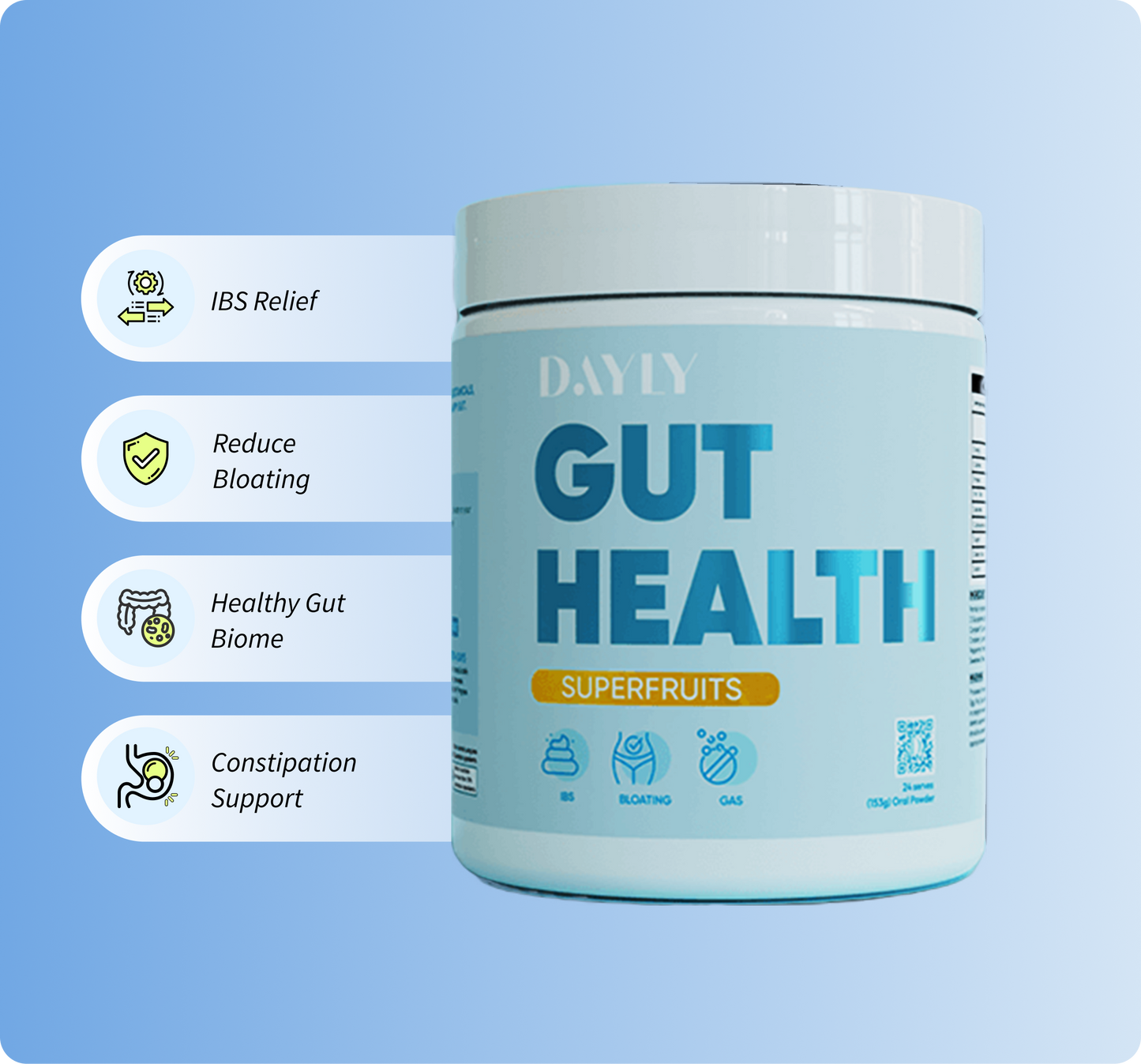 DAYLY Gut Superfruits 153g