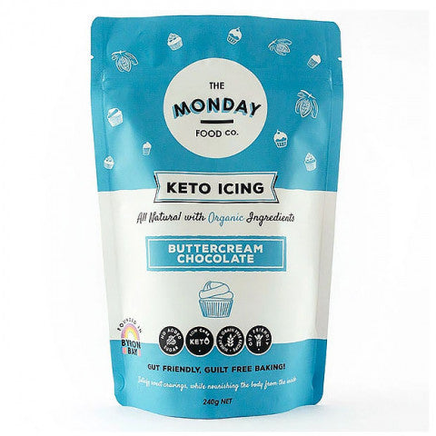 The Monday Food Co Buttercream Chocolate Keto Icing Mix 240G