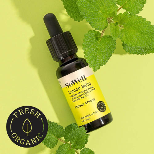SoWell Organic Lemon Balm 30ml