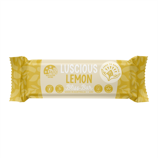 Food to Nourish Bliss bar Luscious lemon 40g