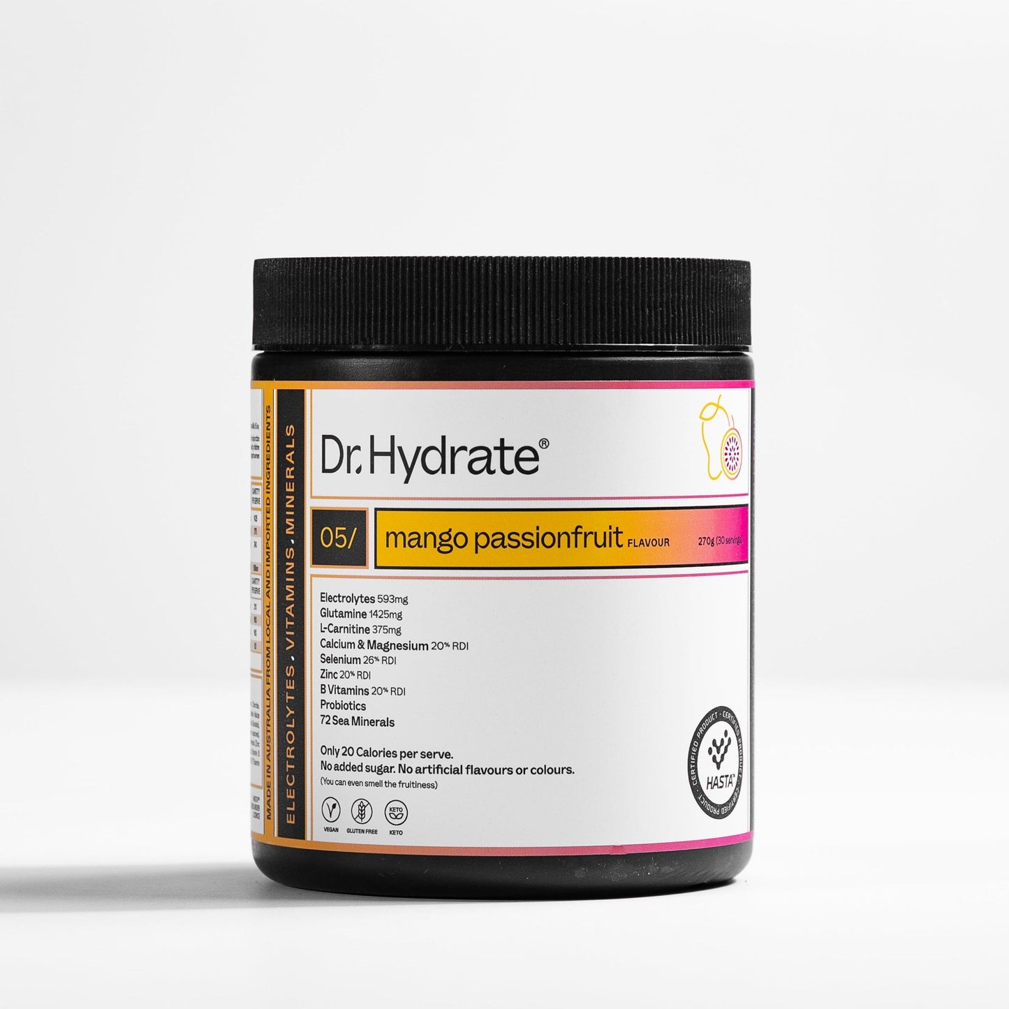 Dr Hydrate Mango Passionfruit 270g