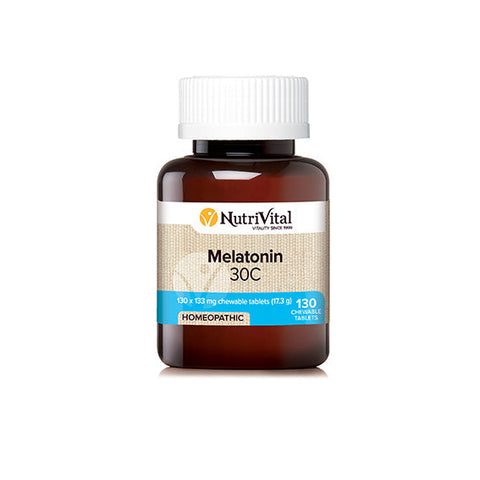 NutriVital Homeopathic Melatonin 30C - 130 Tablets