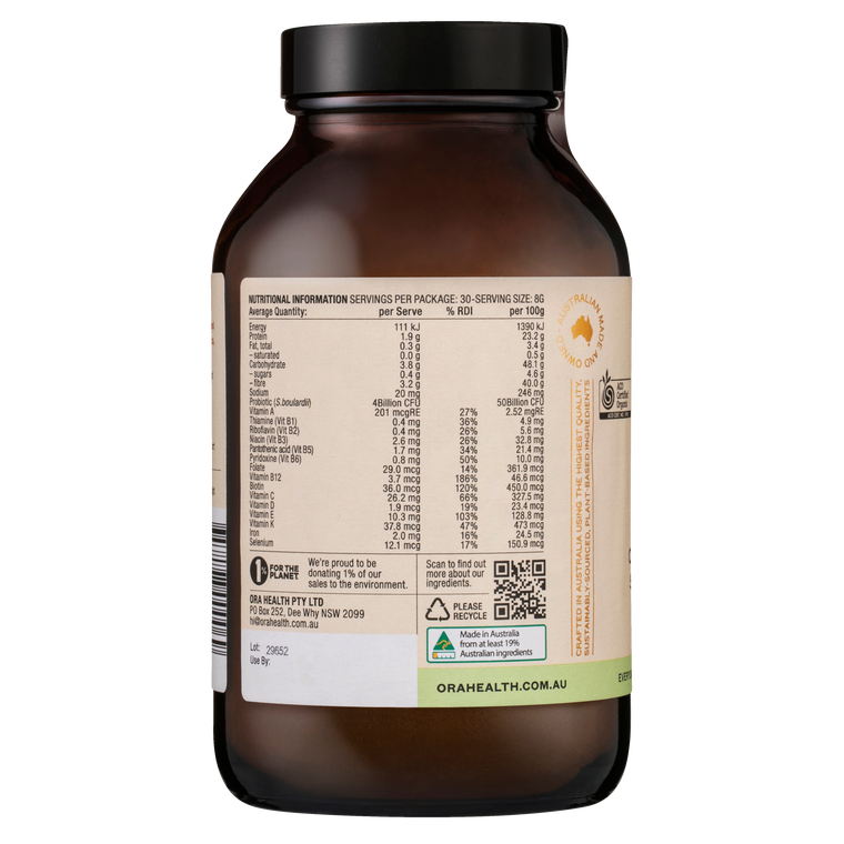 Ora Health Organic Greens Superfood+ 240g