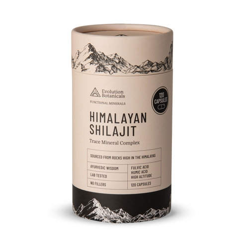 Evolution Botanicals Himalayan Shilajit Trace Mineral Complex 120 Caps