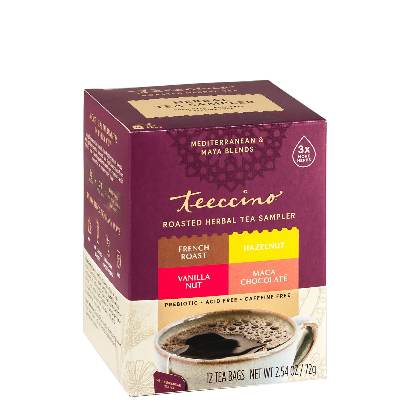 Teeccino Herbal Tea Sampler 12tb