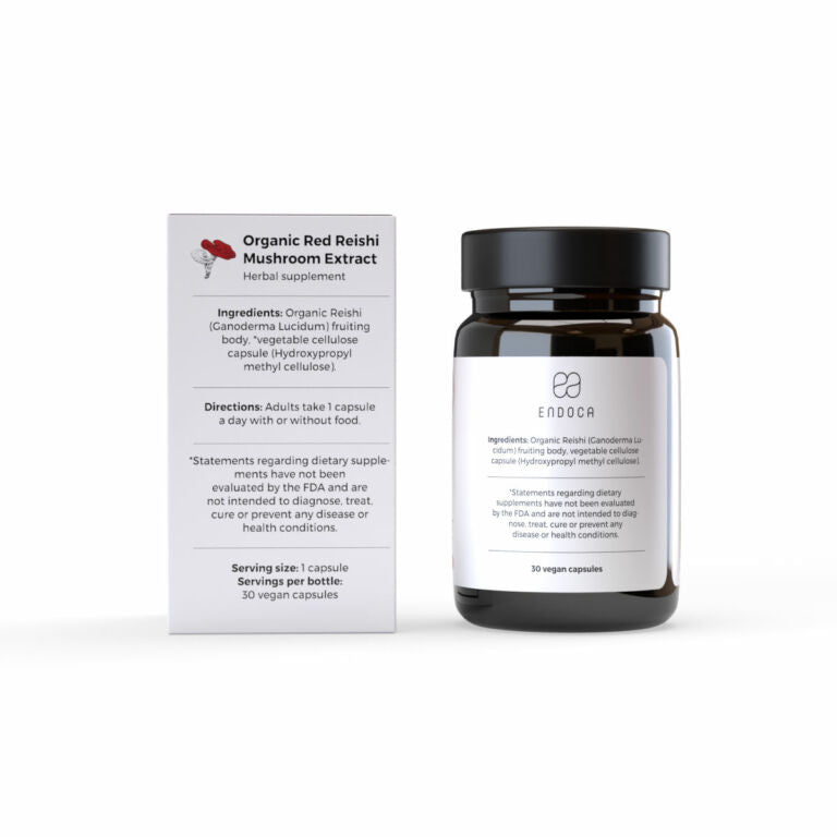 Endoca Red Reishi Mushroom Extract 30 caps