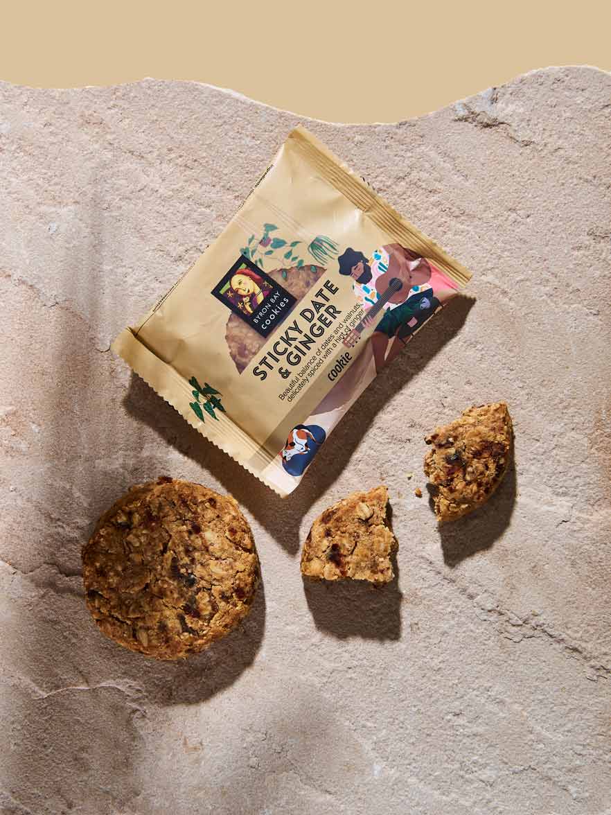 Byron Bay Sticky Date & Ginger Cookie 60g
