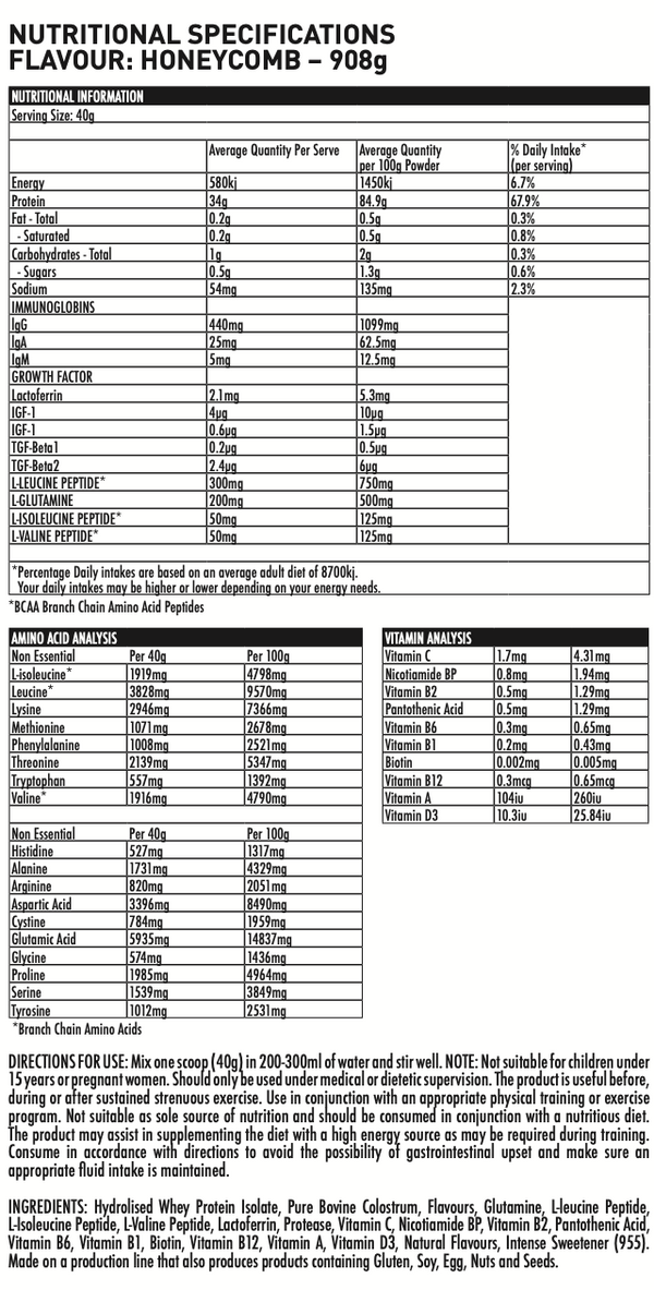 Swift Recharge Whey Protein Vanilla 908g