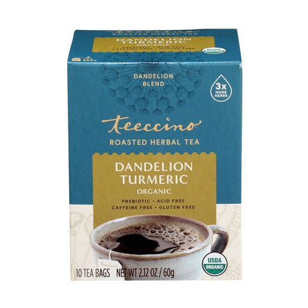 Teecino Chicory Tea Dandelion Turmeric 10tb