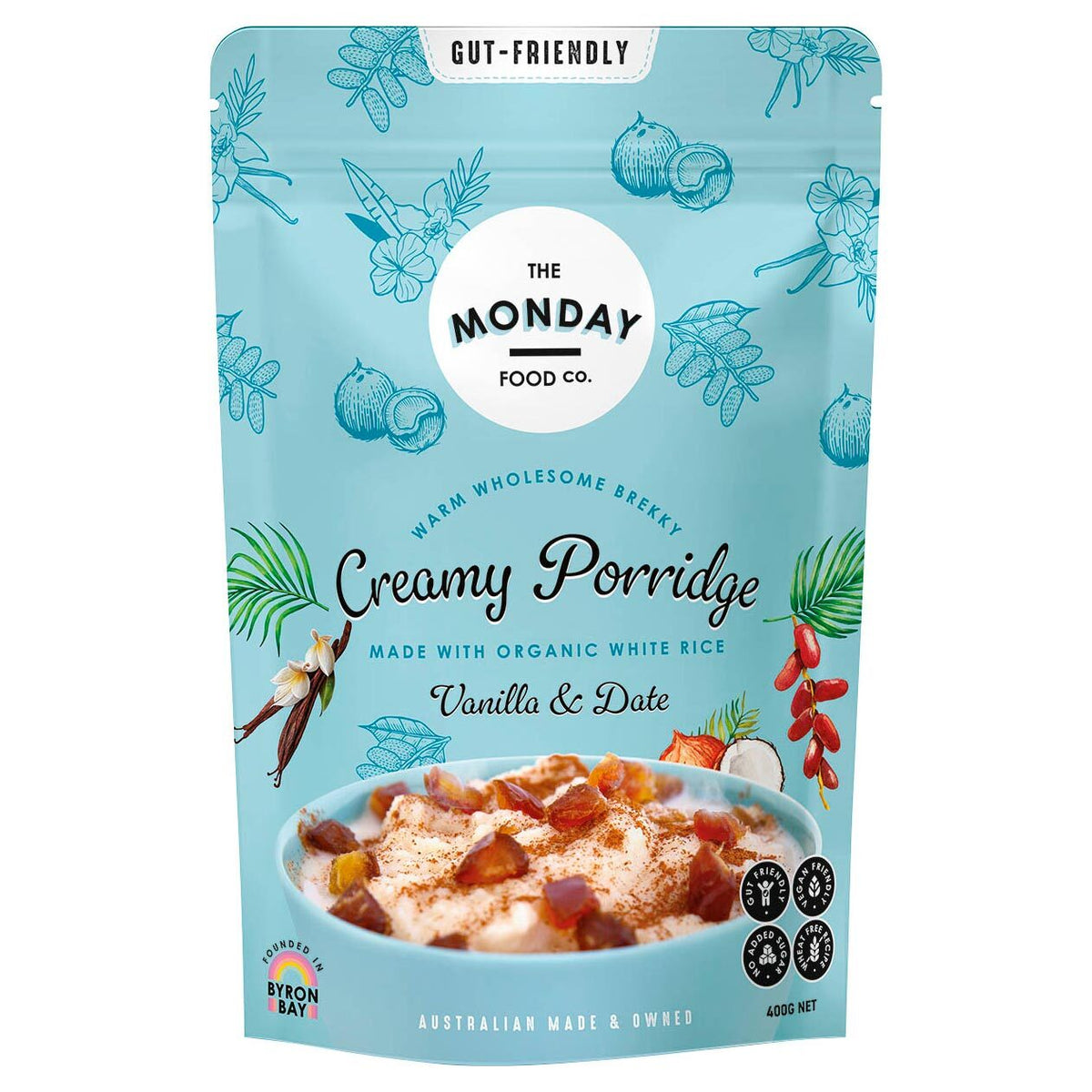 The Monday Food Co Vanilla & Date Creamy Porridge 400g