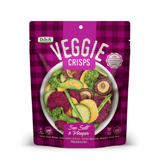 DJ&A Veggie Crisps Sea Salt & Vinegar 90g