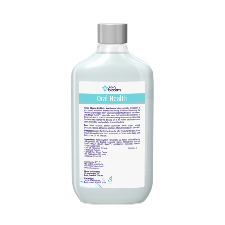 Henry Blooms Probiotic Mouthwash 375ml
