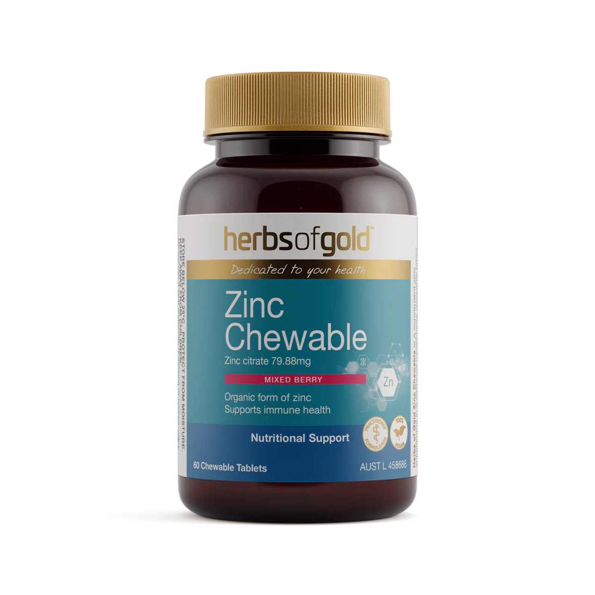 Herbs of Gold Chewable Zinc 60t