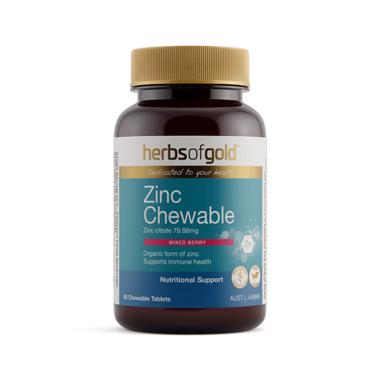 Herbs of Gold Chewable Zinc 60t
