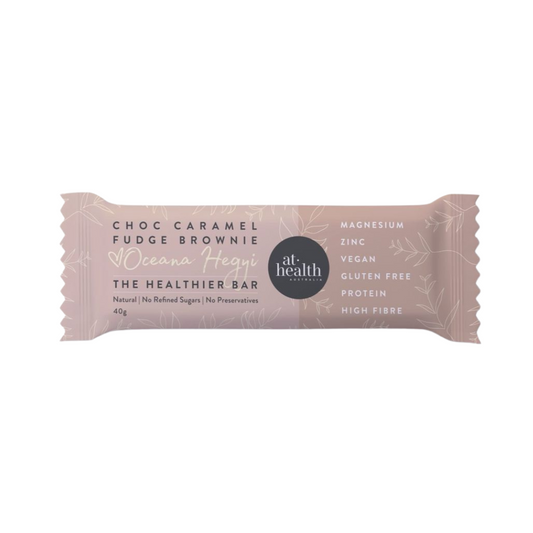 At Health Chocolate Caramel Fudge Brownie - Vegan Protein Bar40g