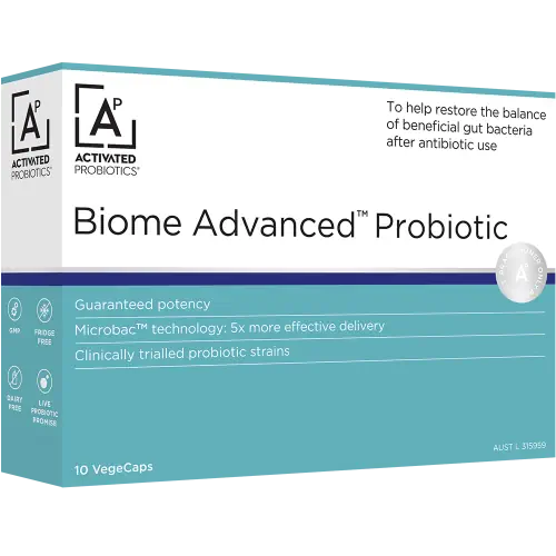 Activated Probiotics Biome Advanced Probiotic 10 VegeCaps