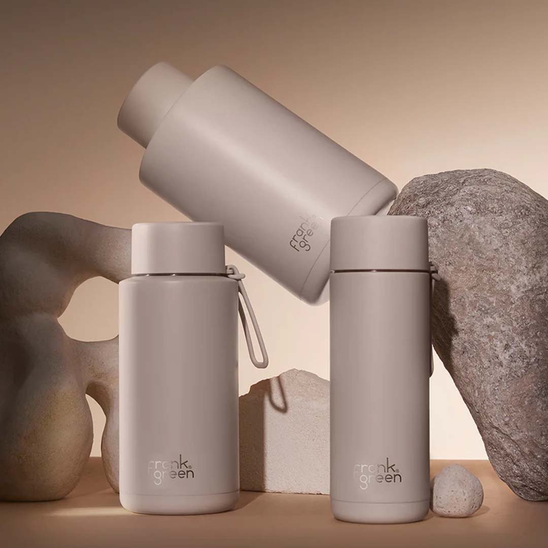 Frank Green 34oz Ceramic Reusable Bottle - Moon Dust (1 Litre)