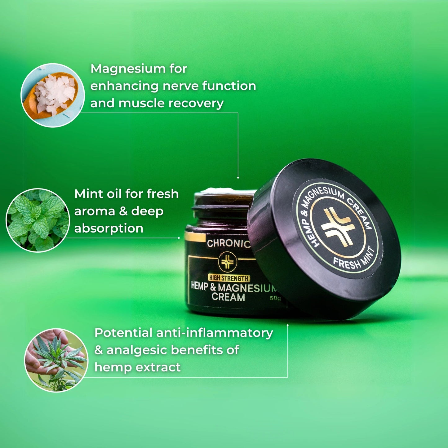 Chronic Hemp & Magnesium Cream 50g