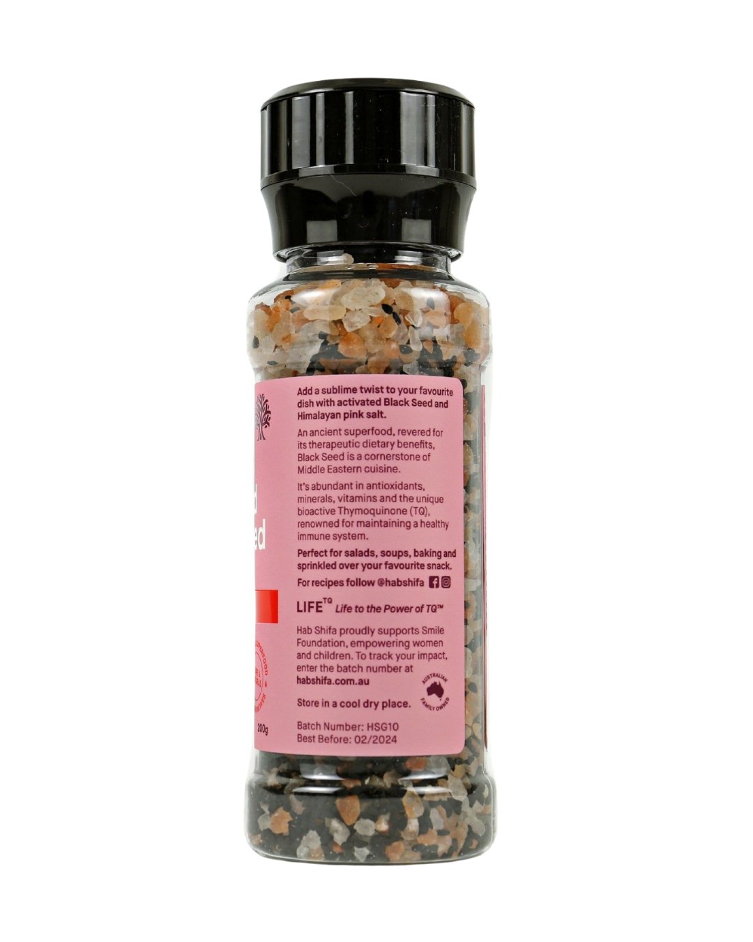 HabShifa Black Seed Salt Grinder 200g