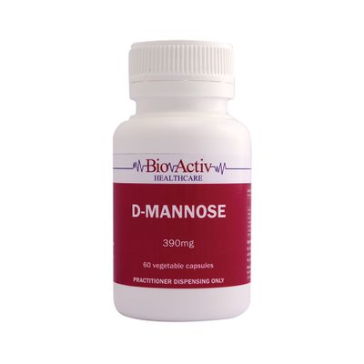 BioActiv Healthcare D Mannose 390mg 60vc