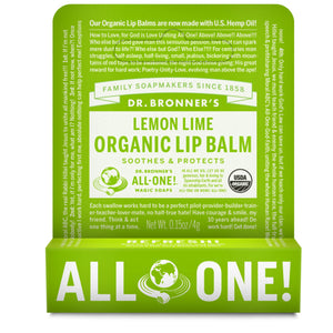 Dr Bronners Lip Balm Lemon Lime