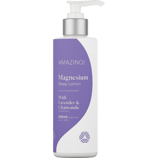 Amazing Oils Magnesium Sleep Lotion w/ Lavender & Chamomile 125ml