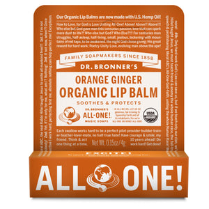 Dr Bronners Lip Balm Orange Ginger