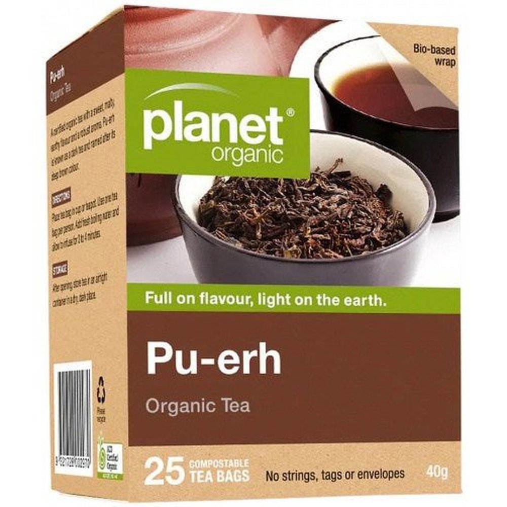 Planet Organic Pu-erh x 25 Tea Bags – Cherish Health