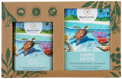 Roogenic Gift Box Native Detox X 18 Tea Bags with Tin