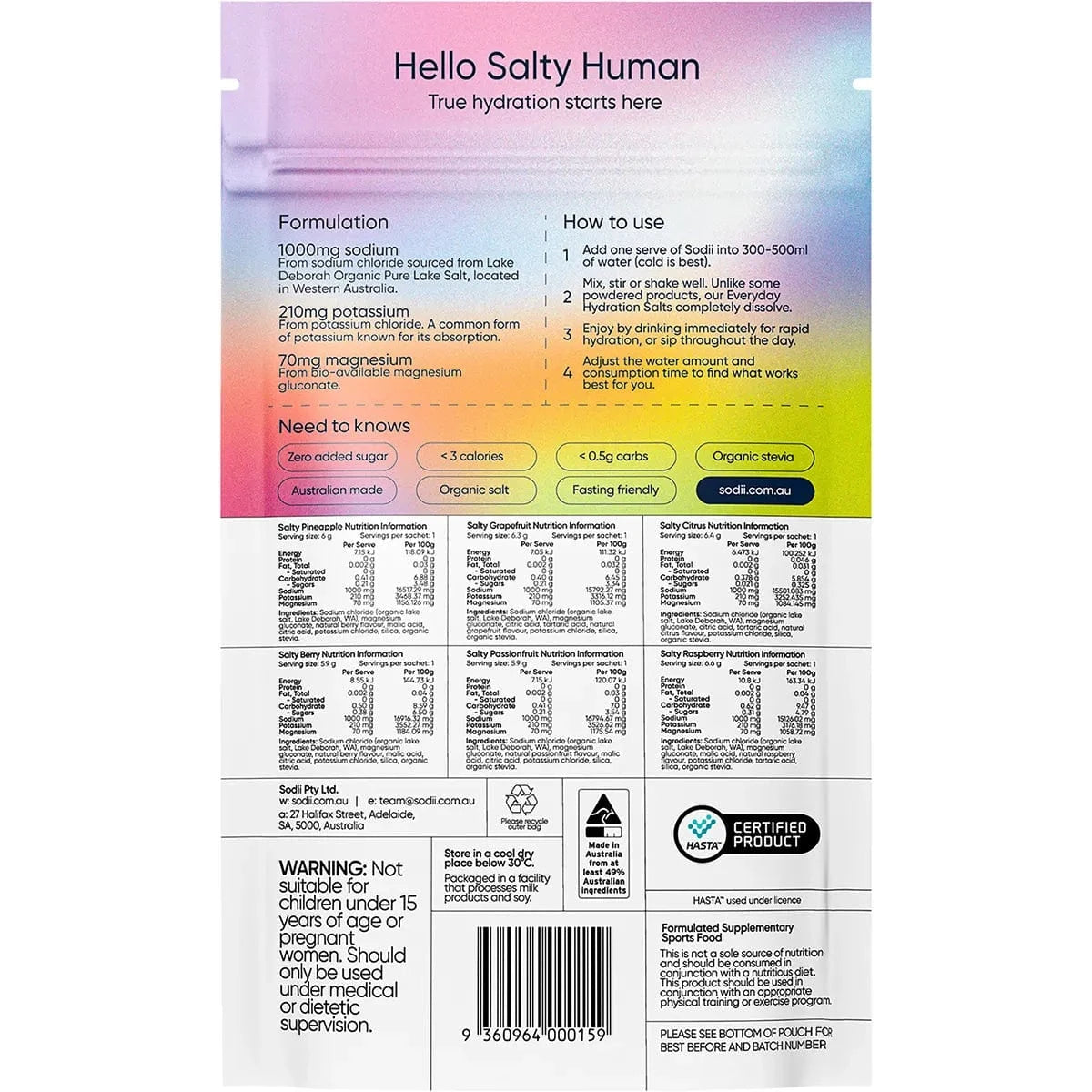 Sodii Mixed Flavour 6pk
