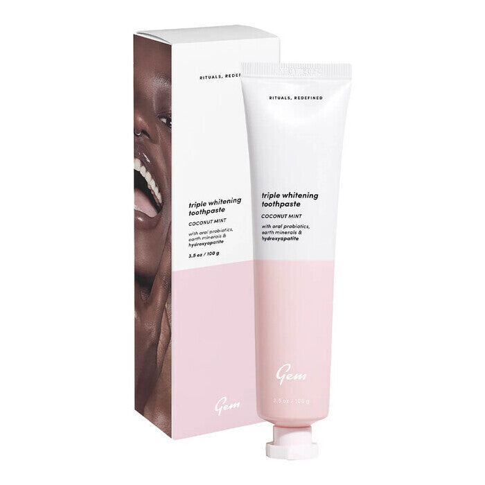 Gem Triple Whitening Toothpaste - Coconut Mint - 100g