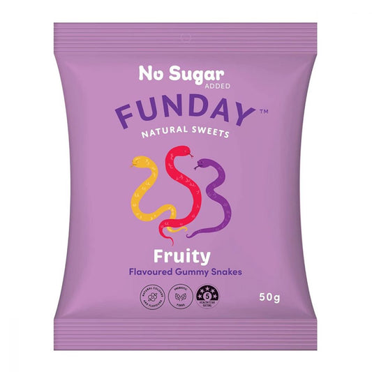 Funday Fruit Gummy Snakes 50g
