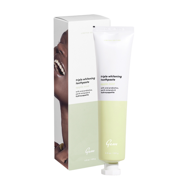 Gem Triple Whitening Toothpaste: Apple Mint