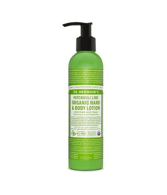 Dr Bronner's Organic Hand & Body Lotion Patchouli Lime 237ml