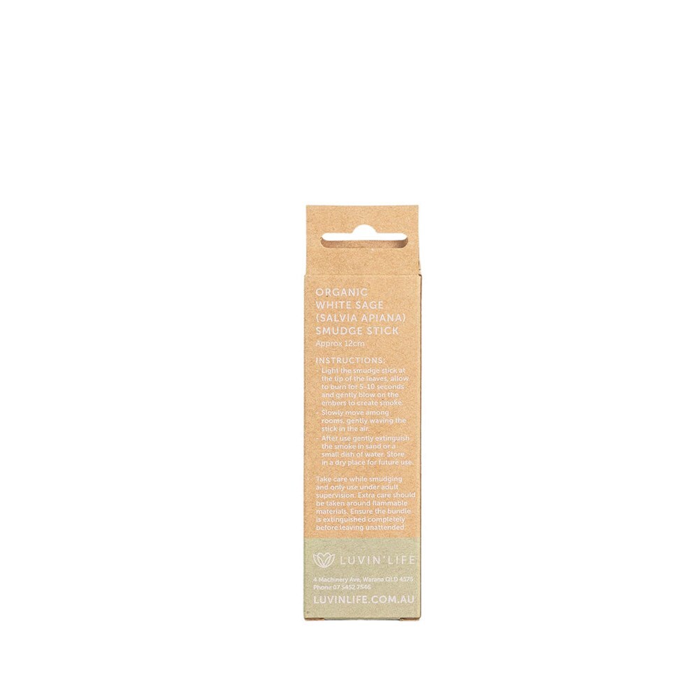 Luvin Life White Sage Smudge Stick Mini 12cm
