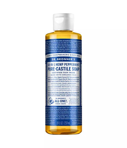 Dr. Bronner's Castile Liquid Soap - Peppermint 237mL