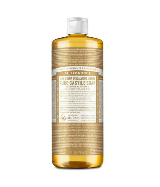 Dr. Bronner's Castile Liquid Soap - Sandalwood & Jasmine 237mL