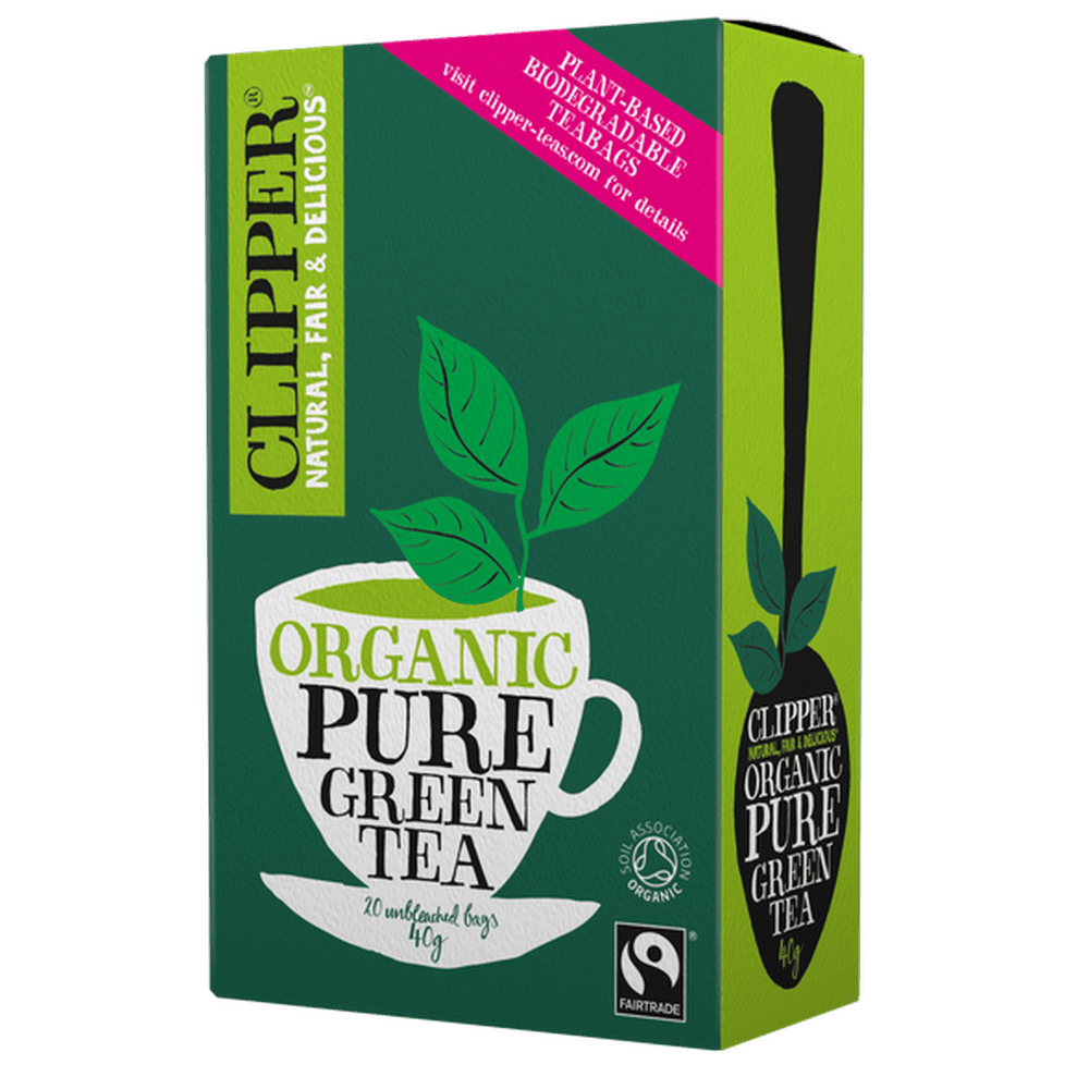 CLIPPER Organic Fairtrade Pure Green Tea 20bags