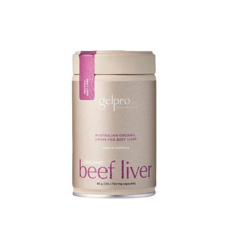 Gelpro Organic Grass-Fed Beef Liver | 120 capsules