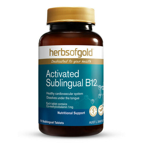 Herbs of Gold Activated Sublingual B12 75t