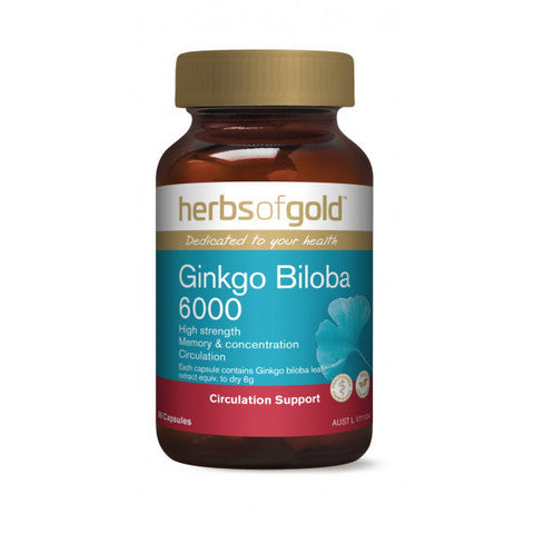 Herbs of Gold Ginkgo Biloba 6000 60vc