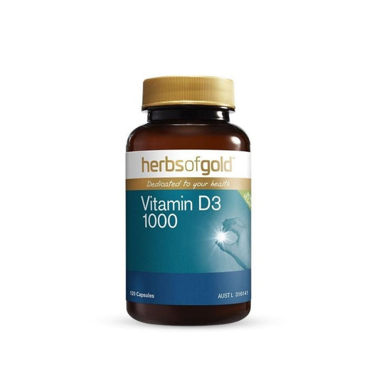 Herbs of Gold Vegan Vitamin D3 1000 240c