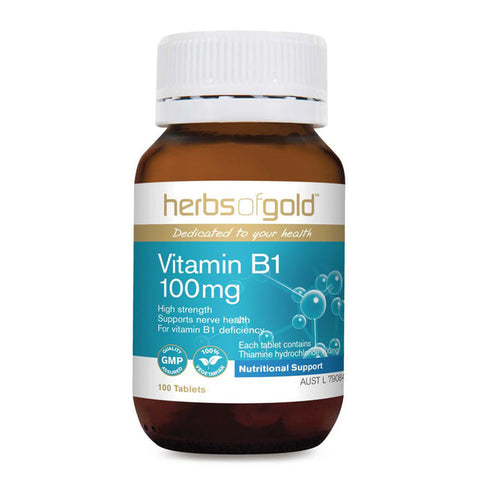 Herbs of Gold Vitamin B1 100MG 100t