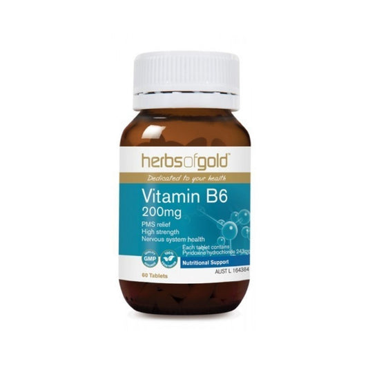 Herbs of Gold Vitamin B6 200MG 60t