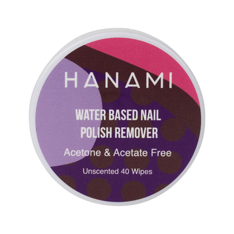 HANAMI Water Based Nail Polish Remover Wipes