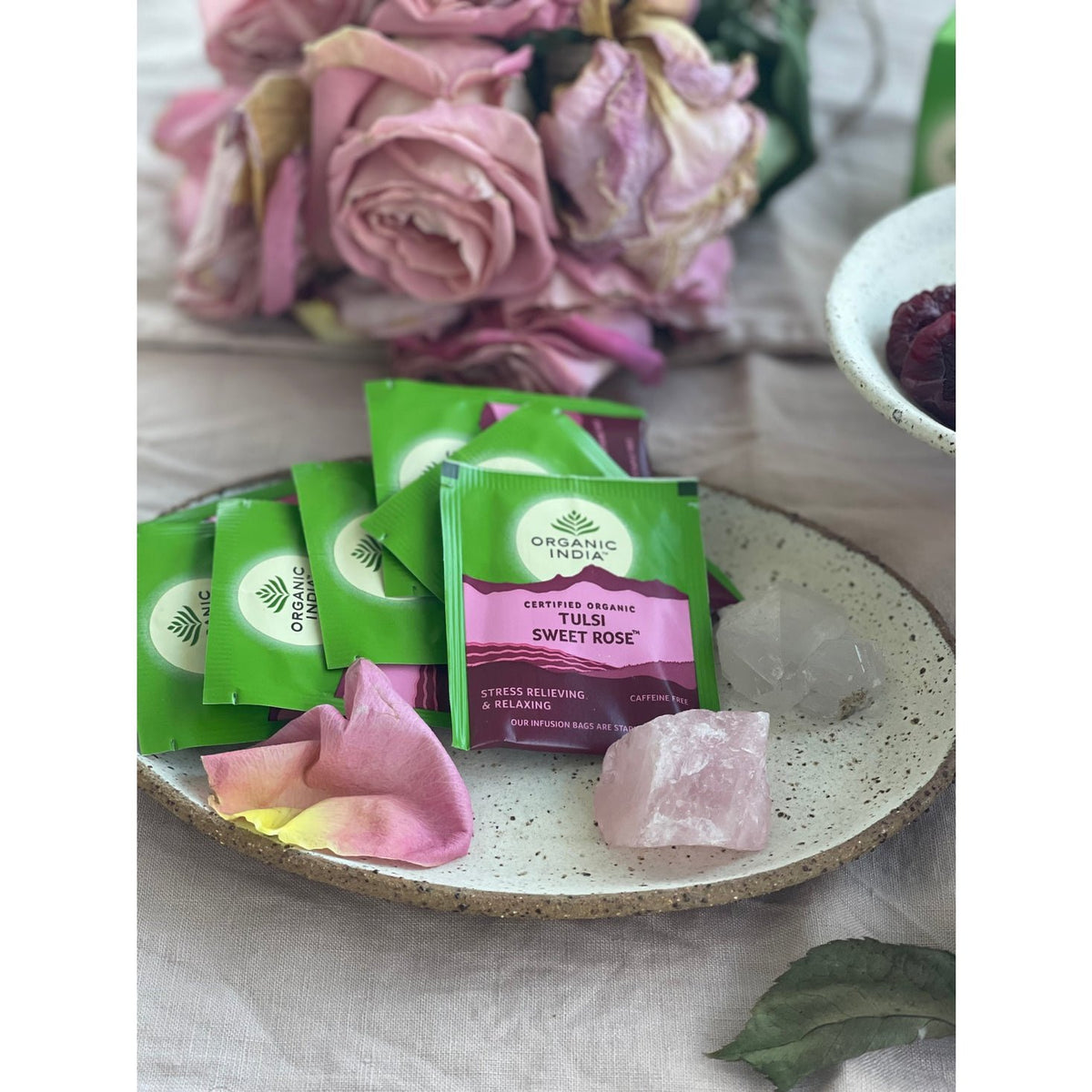 Organic India Tulsi Sweet Rose 25 tea bags